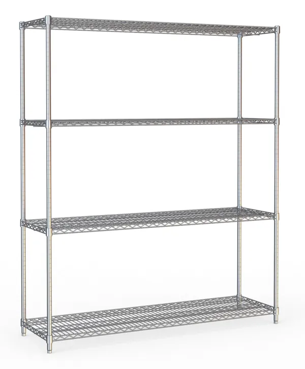Abnehmbares Regal mit 4 Ebenen - L 1500 x T 450 mm