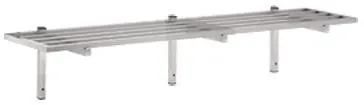 Gitterwandregal mit Halterung - L 1800 x T 300 mm