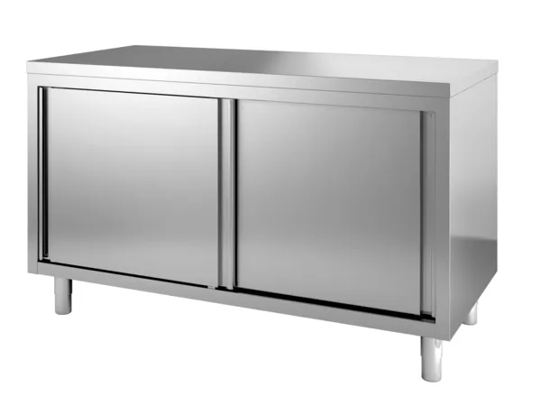 Edelstahl-Unterschrank mit 2 Türen - B 1400 x T 700 mm