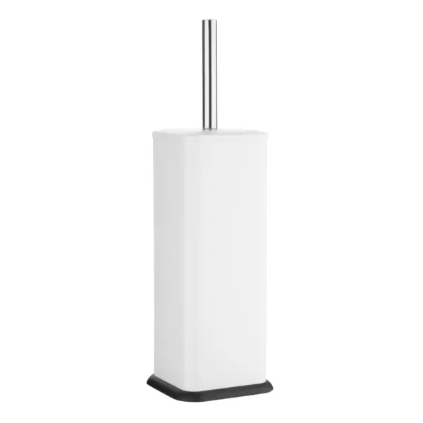 Brosse und Halter WC Quadrat Weiß