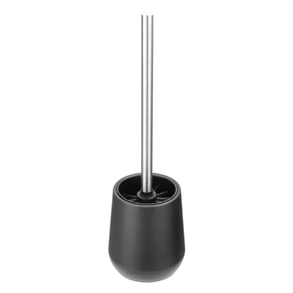 Schwarze WC-Bürste und Halter