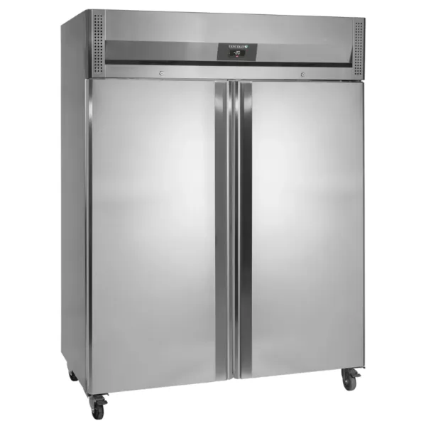 Negativer Kühlschrank aus Edelstahl GN 2/1 - 2 Türen - 1300 L