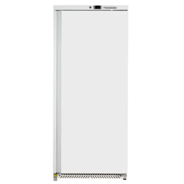 Gefrierschrank 590 L Umluftkühlung -18/-22°C 492 W, 6 Ebenen, Weiße Volltür, Gas R290