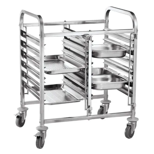 Doppelter Tablettwagen - 12 x GN 1/1