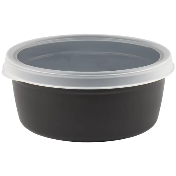 Runde luftdichte Box mit Deckel - 1,2 L - Set von 10