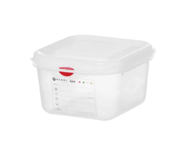 GN-Behälter 1/6 transparent aus PP - 1,7 L