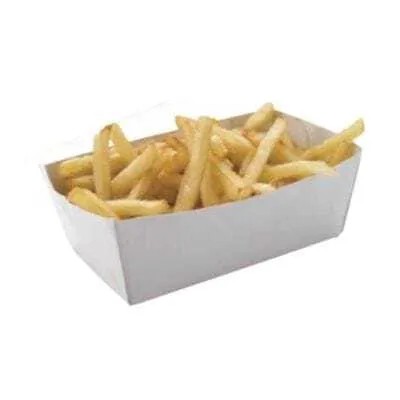 Pappschalen Weiß - L 120 x T 70 mm - Umweltfreundlich - Packung mit 250