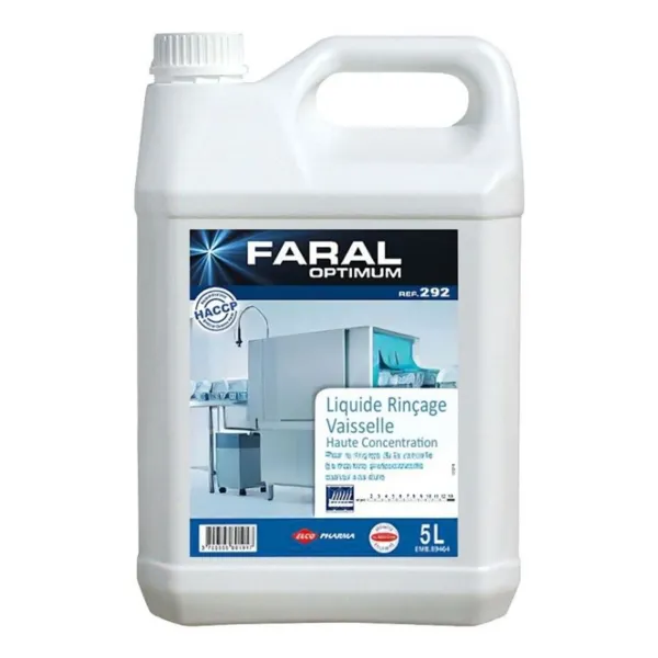 Liquide de Rinçage Lave-Vaisselle - Eau Dure et Très Dure - 5 L