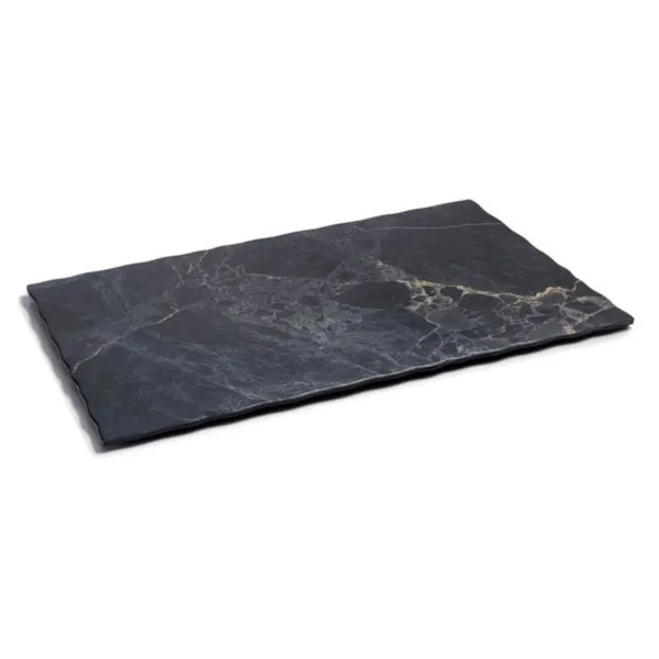Rechteckiger Teller "Stone" aus Melamin - 350 x 285 mm