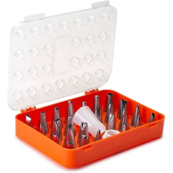 Set von 26 Edelstahl-Dekorationsdüsen