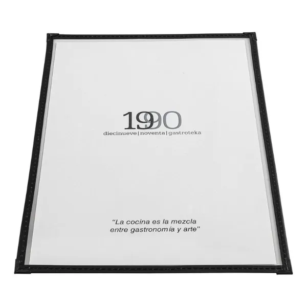 Speisekartenhalter aus PVC - A4