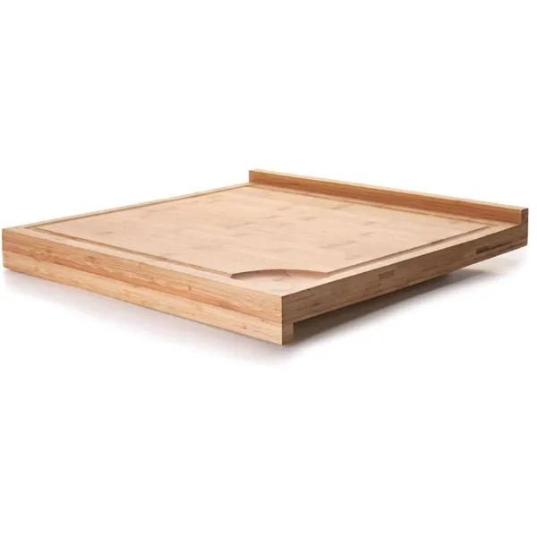 Schneidebrett aus Bambus mit speziellem Rand - 395 x 380 mm - Dicke 40 mm