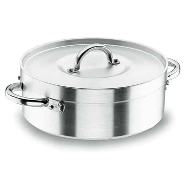Professionelle Bratpfanne mit Deckel - Chef-Aluminium - ø 28 cm - 6,7 L