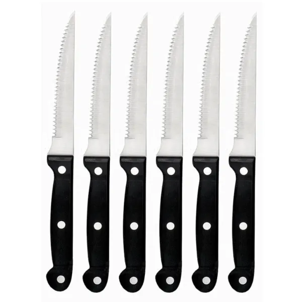 Küchenmesser - Wellenschliff - Set mit 6