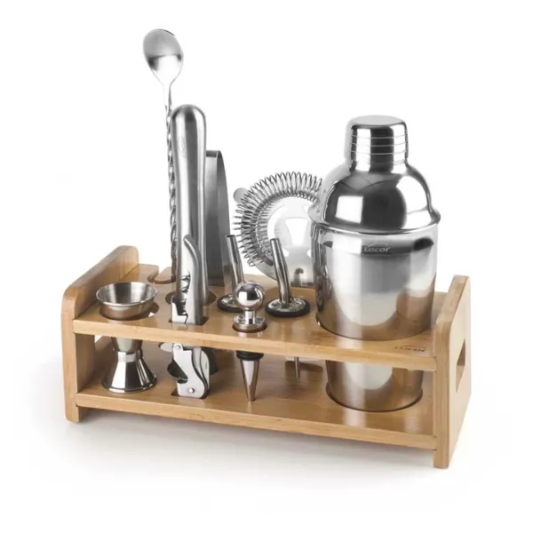 Cocktail-Set mit Edelstahlhalterung